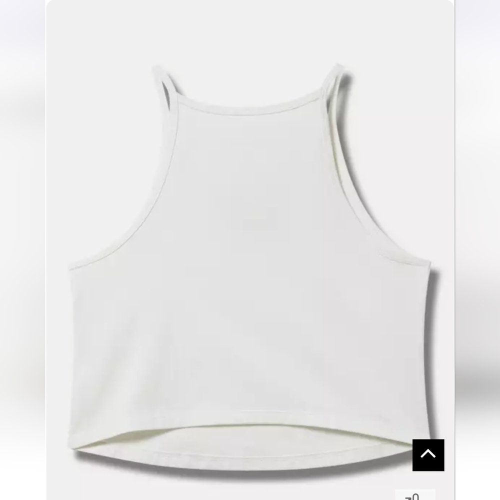 NWT Torrid 2 Butterfly High Neck Embroidered Foxy Cami White Rainbow AD-1626 - Picture 3 of 7